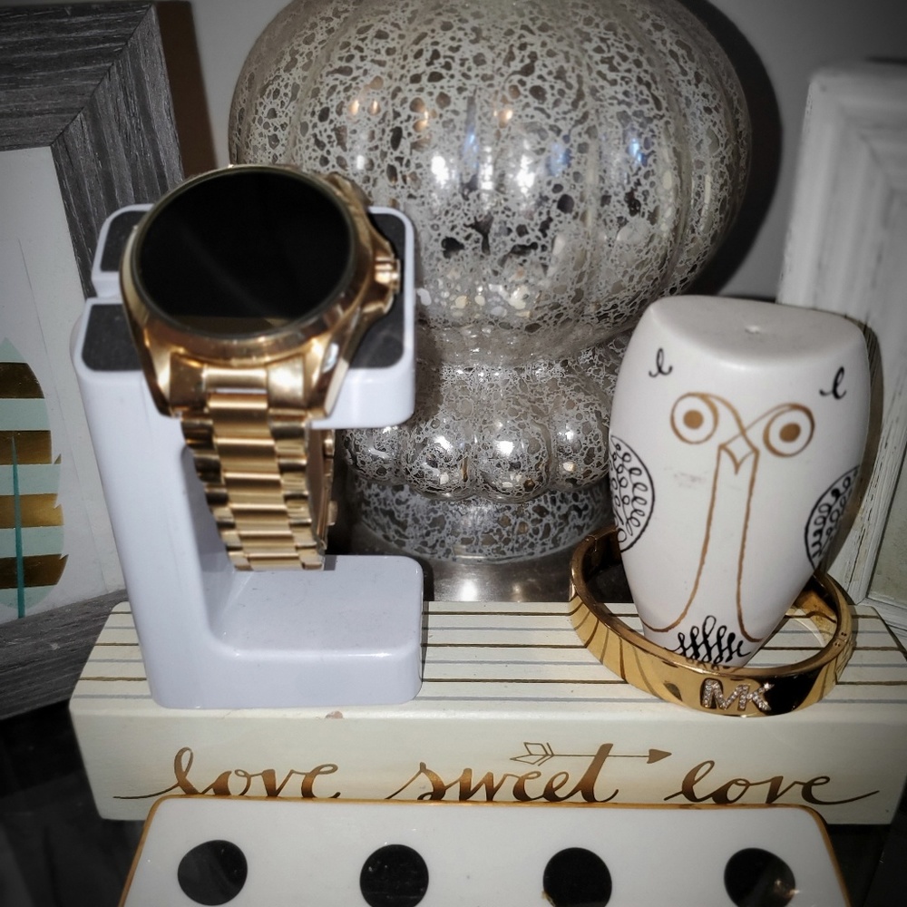 Michael Kors smartwatch and MK bracelet